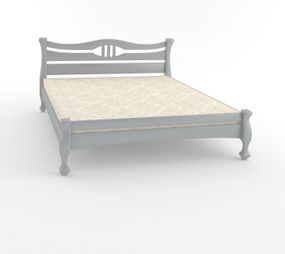Полуторная кровать iSmart Даллас Светло-серый (RAL 7040) 120х190 см (DDMBG-1749)