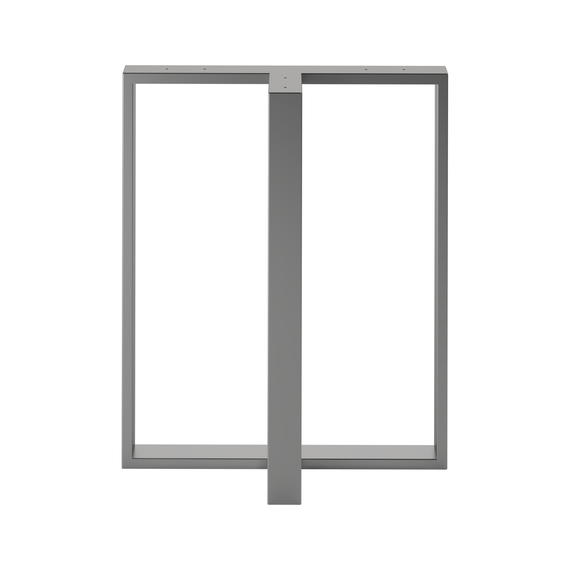 Комплект опор для столу з металу 600×200mm, H=730mm (профільна труба: 60x20mm) Сірий | Зображення 4