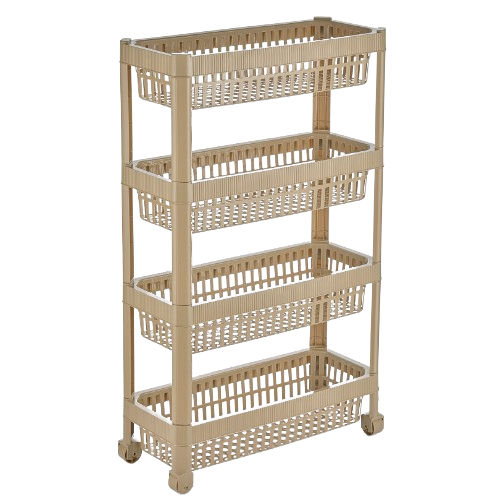 LINE етажерка універсальна на колесах, дизайн в вертикальну смужку (6) (161 лате)