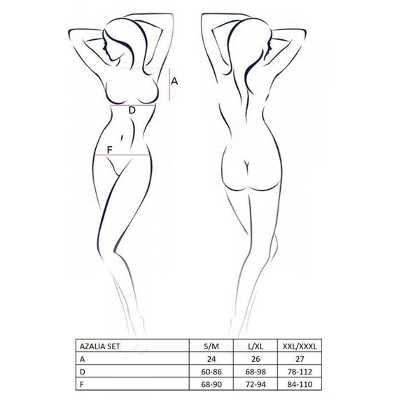 Комплект AZALIA SET Passion Чорний 2XL/3XL | Зображення 5