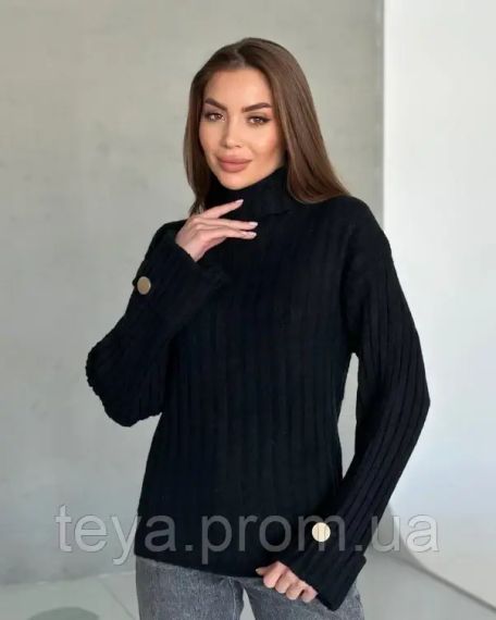 Светр колір чорний розміри M, L FI_009166