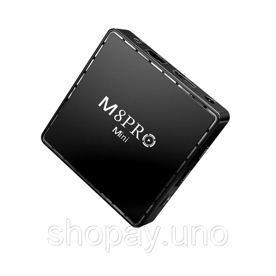 Игровая андроид ТВ приставка с Android TV + 2 джойстика M8PRO Mini ретро консоль PS1, Dendy, Sega | Зображення 2