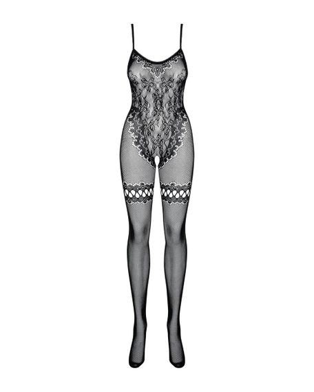 (SALE) Бодистокинг Obsessive Bodystocking F213 S/M/L, имитация кружевного боди и резинки для чулок sexstyle | Зображення 5