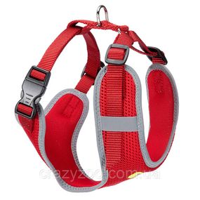 Шлея для собак Ferplast Nikita P M нейлоновая красная A:30-43 см B: 36-54см 1.5 см 75468822