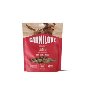 Ласощі Carnilove Crunchy Snack Lamb with Cranberries для собак хрусткі ягня і журавлина 200 г