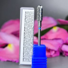 Фреза твердосплавная цилиндр синяя Staleks Pro Expert диаметр 5мм / рабочая часть 13мм