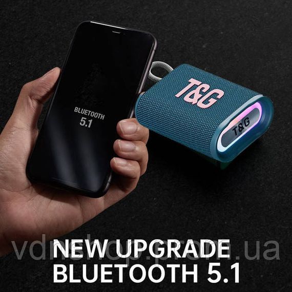 Портативна блютуз колонка TG396, Музичні колонки для вулиці, Bluetooth музична колонка FD-91 | Зображення 6