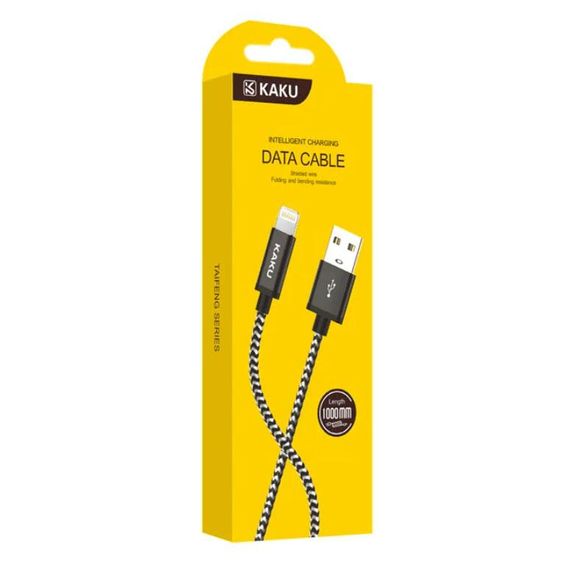 USB кабель Kaku KSC-107 USB - Lightning 1m - Black | Зображення 3