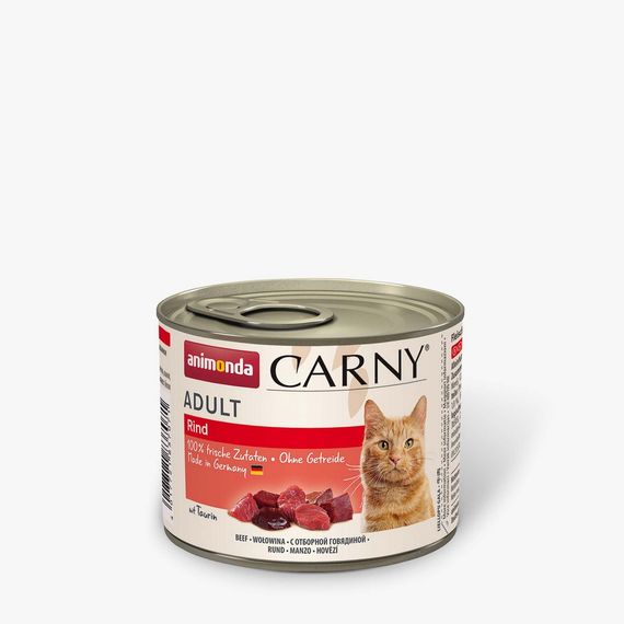 Корм Animonda Carny Adult Beef вологий з яловичиною для дорослих котів 200 гр