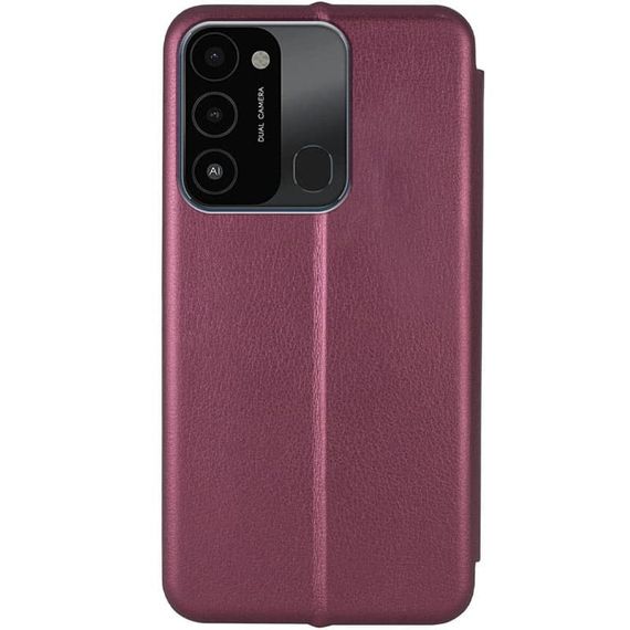 Шкіряний чохол (книжка) Classy для Tecno Spark Go 2022 (KG5m) Слот для візитки, Бордовий | Зображення 1