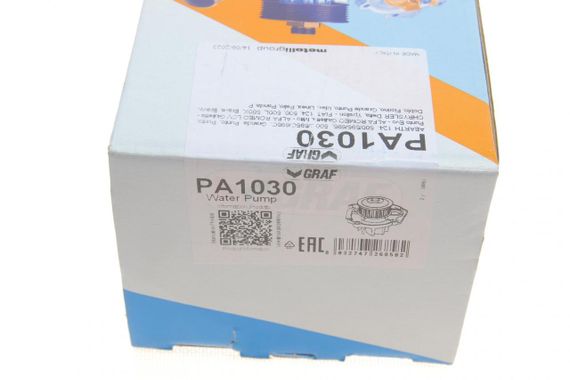 Помпа води Fiat Doblo Panda Punto 1.4 05- Opel Combo 1.4 12- 23z  B B  9 лоп.  пласт.імпеллер  PA1030 | Зображення 3