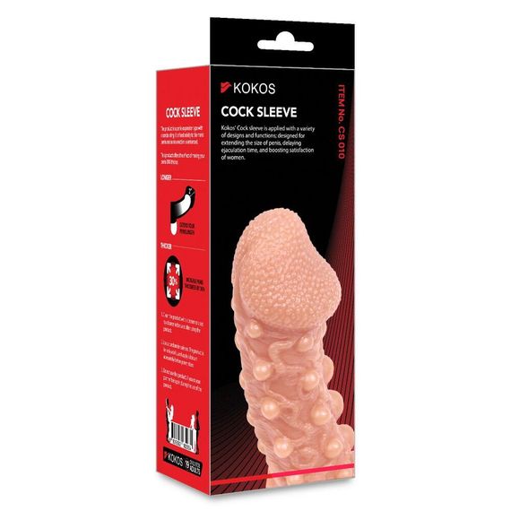 Насадка на член Kokos Cock Sleeve CS 010 M | Зображення 3