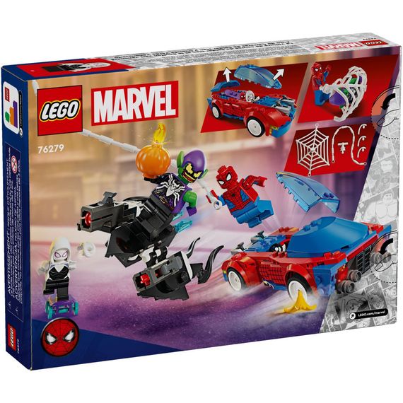 Конструктор LEGO Super Heroes Автомобіль для перегонів Людини-Павука й Зелений Гоблін з отрутою Венома 227 детале (76279) | Зображення 6