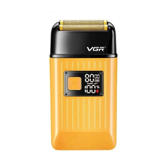Електробритва з подвійним лезом, 2 насадки, висувний тример, IPX6, LED display VGR V-357 Sheiver Gold (46095-_554) | Зображення 2