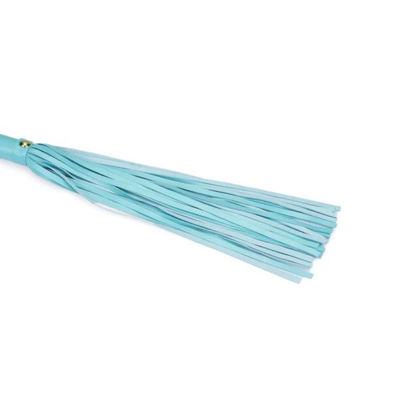 Флоггер Liebe Seele Blue Lamb leather Flogger with Velvet Lining Sex Aura | Зображення 1