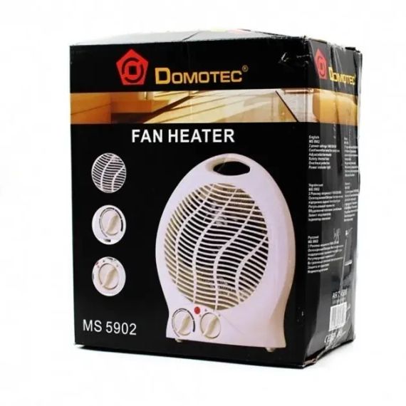 Тепловентилятор - Електрообігрівач Domotec Heater MS 5902 | Зображення 1