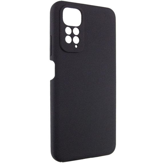 Чохол TPU GETMAN Liquid Silk Full Camera для Xiaomi Redmi Note 11 (Global) / Note 11S Чорний / Black | Зображення 1