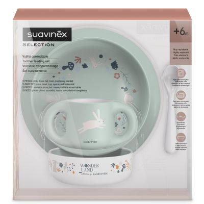 Набір дитячого посуду Suavinex Wonderland +6 міс. світло-зелений (308807) | Зображення 6