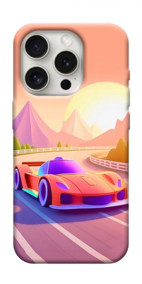 Чохол з картинкою Машинка на заході сонця для Apple iPhone 16 Pro Max (6.9")