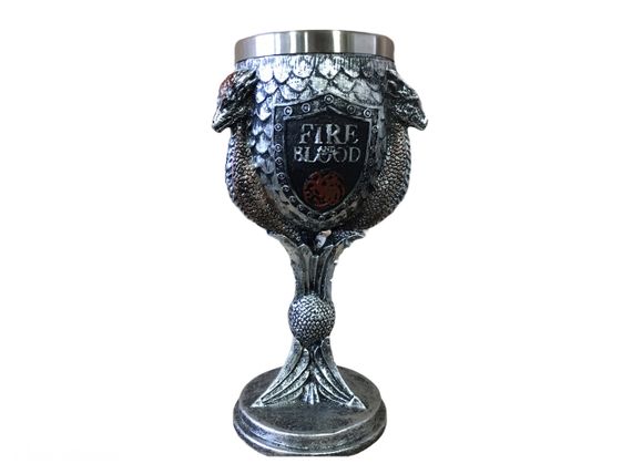 Келих для Вина Череп Гра Престолів Game Of Thrones Fire and Blood Кубок Готика Подарунок | Зображення 1