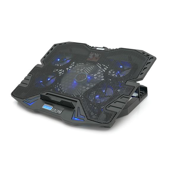 Підставка під ноутбук IceCoorel K5, 10-15", 1*125mm 1400±10% RPM + 4*70mm 2500±10%RPM, корпус пластик+алюміній, 2xUSB2.0, | Зображення 3