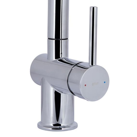 Смеситель для кухни Qtap Rozcesti с выдвижным изливом с подключением для питьевой воды QTROZ366CRM45938 Chrome | Зображення 3