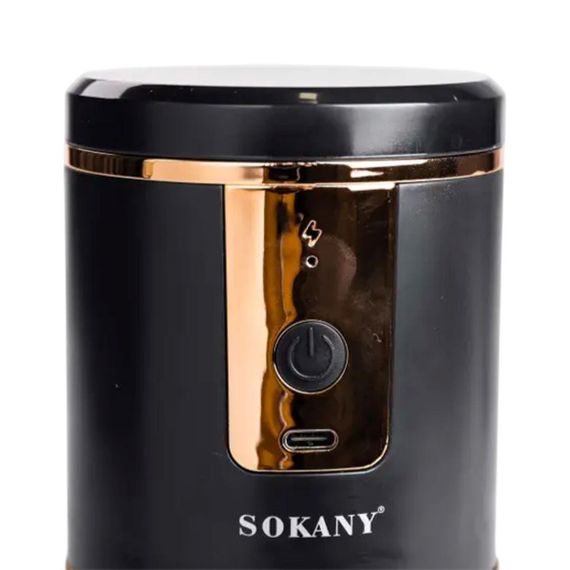 Кавомолка акумуляторна 1200 mAh USB автоматична 250 мл для дрібного помолу Sokany SK-04026 | Зображення 6