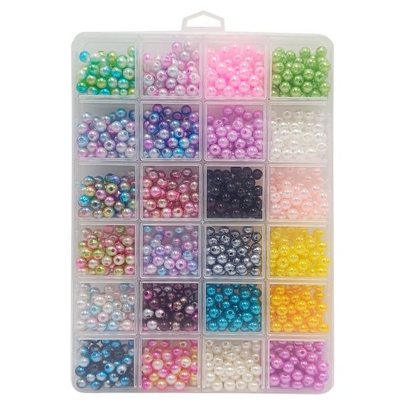 Набір для творчості "Бісер" 1199-86 намистини, гумка, пластикова коробка | Зображення 1