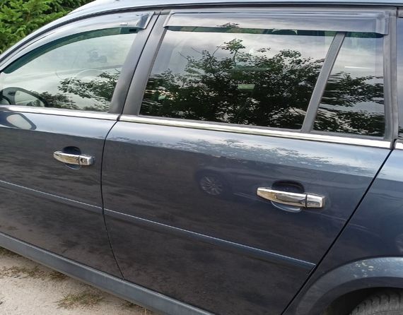 Накладки на ручки (4 шт., нерж) Carmos - Турецька сталь для Opel Vectra C 2002-2008 років | Зображення 2