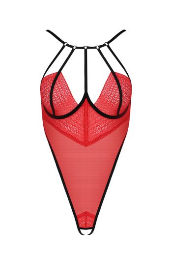Боді з високим вирізом стегна, S/M червоний Akita Body - Passion Exclusive | Зображення 2