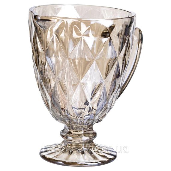 Глек для напоїв Citrine скляний 1 л HP-19-279 глечик для лимонаду лимонадник декоративний з ручкою | Зображення 2