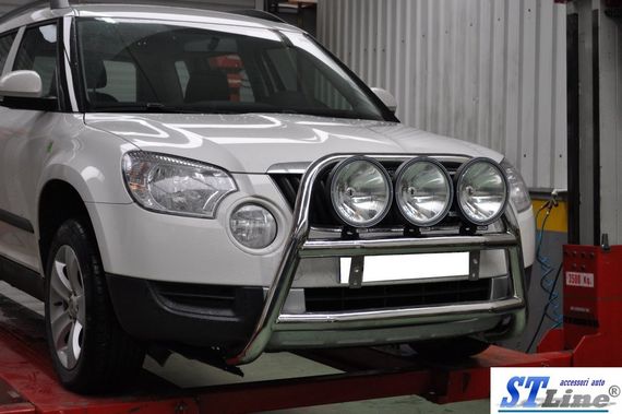 Кенгурятник WT018 (нерж.) для Skoda Yeti 2010-2024 гг | Зображення 1