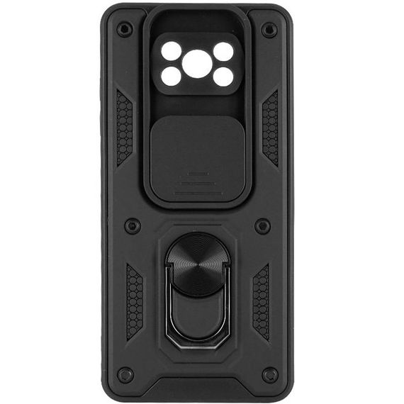 Чохол Ummi Camshield Serge Ring для Xiaomi Poco X3 NFC / Poco X3 Pro Чорний