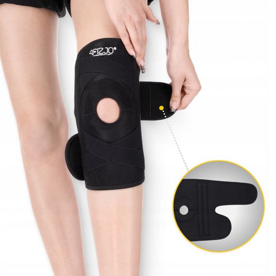 Фіксатор (бандаж) для коліна 4FIZJO універсальний, подовжений 1 шт 4FJ0634 (P-5905973400497) | Зображення 4