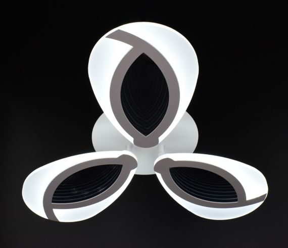 Люстра світлодіодна стельова LED світильник для квартири на стелю лед з пультом 26103 Білий 8х49х49 см. | Зображення 1