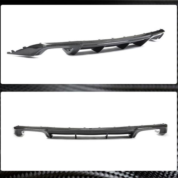 Дифузор заднього бампера (для Base SD 2017-2020, Карбон) для Ауди A3 рр | Зображення 2