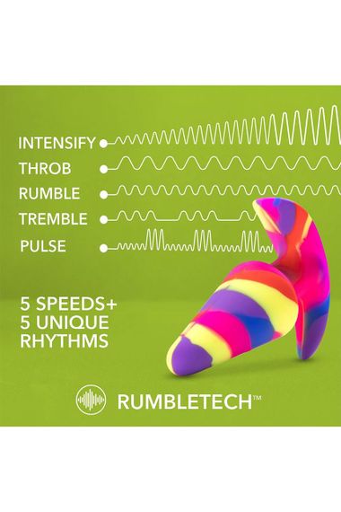 Анальная пробка разноцветная с вибрацией AVANT FREE SPIRIT SCARLET sexstyle | Зображення 4