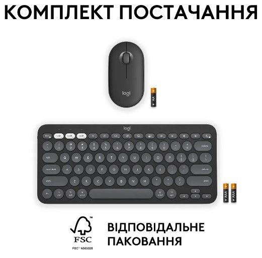 IT набір Logitech Pebble 2 Combo for Mac Tonal Graphite | Зображення 9