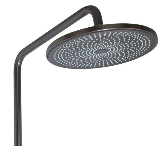 Душова система універсальна Qtap Slavonice Gunmetal Black PVD з виливом QTSLA111GMB45905 | Зображення 8