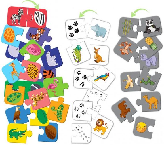 Игра настольная развивающая Парочки Зоопарк ME5032-11 EN | Зображення 3