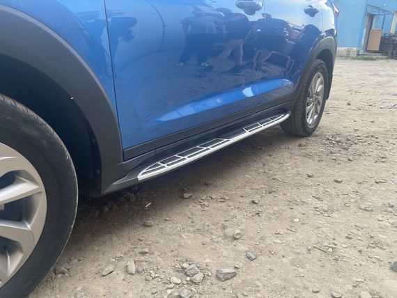Боковые пороги Оригинальный дизайн V1 (2шт) для Hyundai Tucson TL 2016-2021 гг | Зображення 5