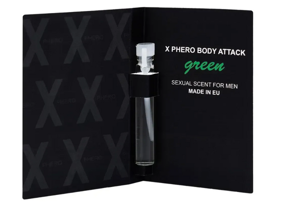 Парфуми з феромонами для чоловіків X phero Men Green Body Attack, 1 ml sexstyle | Зображення 1