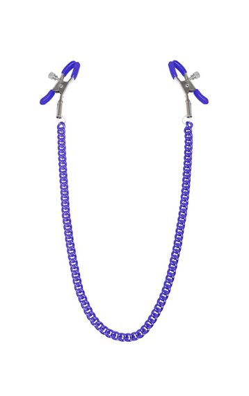 Затискачі для сосків з ланцюжком Feral Feelings - Nipple clamps Classic, purple