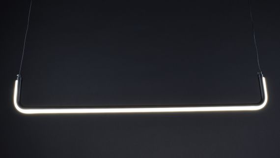 Люстра світлодіодна підвісна LED світильник для квартири на стелю лед 27324 Чорний 20-150х12х122 см. | Зображення 5