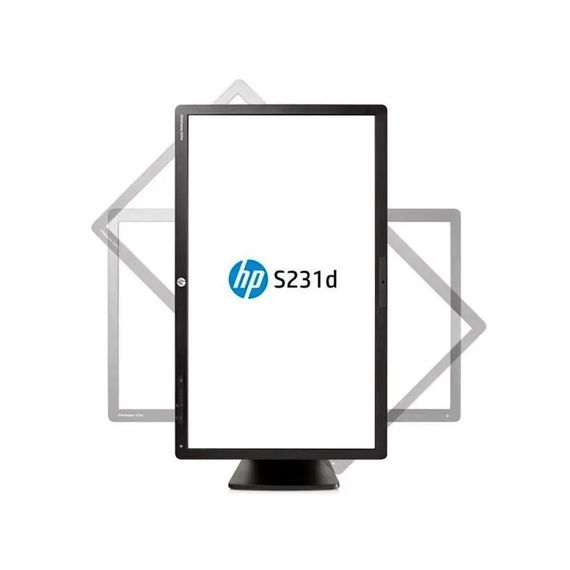 Монітор HP EliteDisplay S231d / 23" (1920x1080) IPS / USB-Hub, VGA, DisplayPort, LAN (RJ-45), Audio / WebCam / VESA 100x100 б/в | Зображення 2