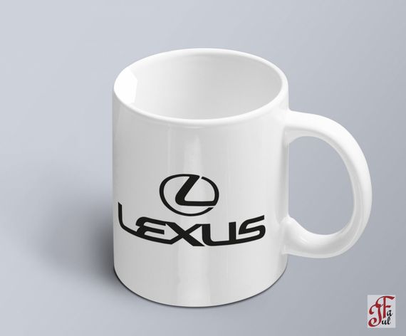 Чашка  з принтом авто логотип Lexus  (02010102004)