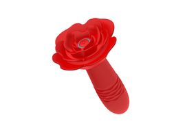 Анальна пробка - Rose Thrusting Anal Plug