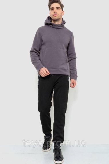 Худі чоловіче на флісі з капюшоном, колір сірий, розмір XXL FA_008409 | Зображення 1