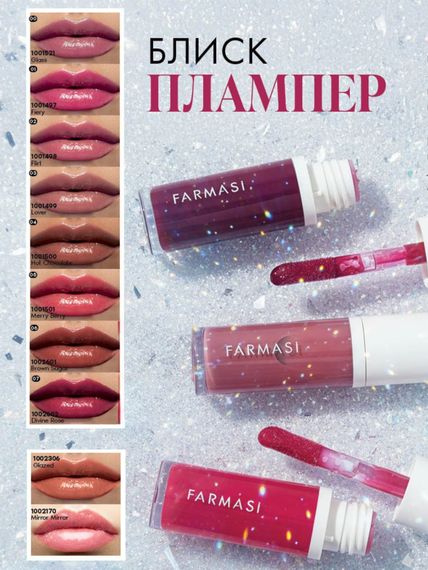 Блеск-плампер для увеличения губ Farmasi 07 Divine Rose 8 мл | Зображення 2