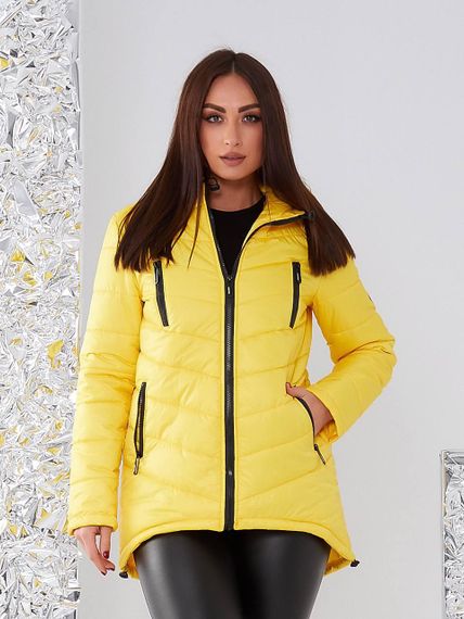 Елегантна жіноча парка, арт. 300, жовтий